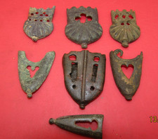 SPADA / PUGNALE MEDIEVALE GRUPPO 7 BRONZO LAVORO APERTO CHAPPES