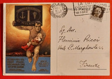 CARTOLINA MILANO COMPAGNIA DI ASSICURAZIONI 1941 ( C 95 )