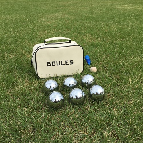 Set bocce portatile argento - set, in