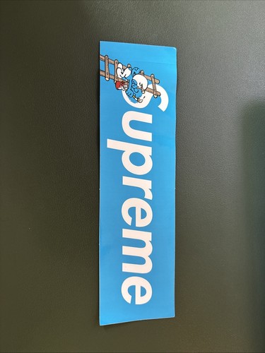 Supreme smurf box logo sticker - box,