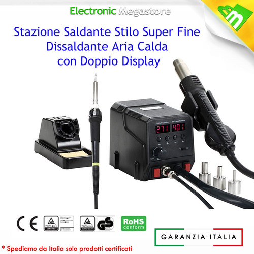 Stazione saldante con display