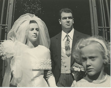 Roma, Ettore e Daniela Cesarini Vintage silver print Tirage argentique  18x2