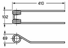 Dente Girello Ama Adattabile Ima la Rocca 9 mm - 5 pz Made in Italy