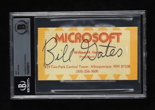 Bill gates firmato microsoft - bill,