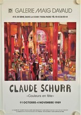 Affiche CLAUDE SCHURR 1989