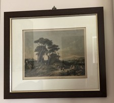 Torre Del Greco- I Camaldoli- Stampa a colori con cornice e vetro. Cm.41x35.