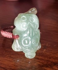  Anello- Talismano -con maschera in giada- XIX - XX secolo Cina