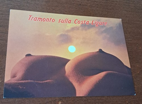 Cartolina tramonto sulla - cartolina,