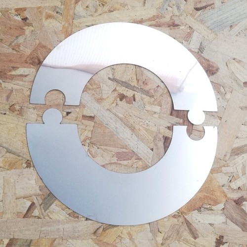Semi rosone placca circolare