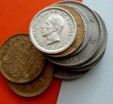 LOTTO MONETE SPAGNOLE CON 50 centesimi centimos di espana SPAGNA 1926- ARGENTO