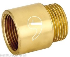 PROLUNGA OTTONE GIALLO MASCHIO FEMMINA DIAMETRI 1/2" A 1" 529OT  CAVALETTO