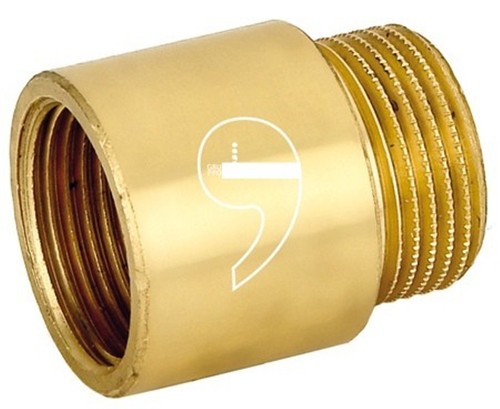 Prolunga ottone giallo maschio - ottone,