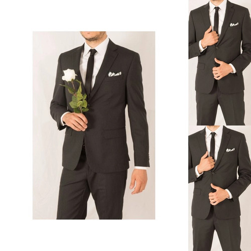 Abito elegante nero uomo - abito, 50
