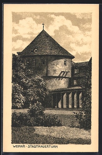 Cartolina artista weimar - d'artista,