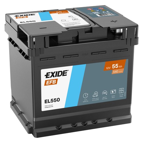 Batteria exide el550 12v - el550, 55ah