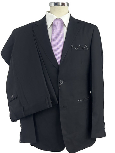 Abito uomo nero slim fit - slim,