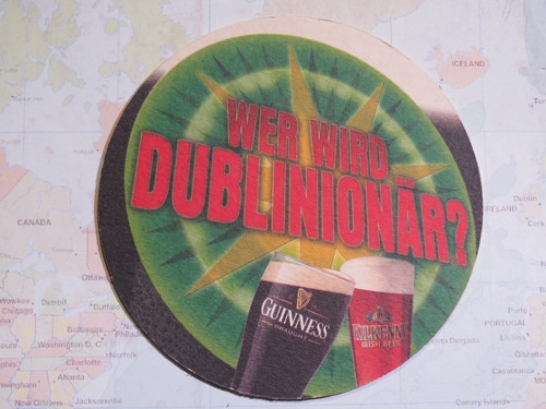 Birra sottobicchiere guinness - birra, sottobicchiere: