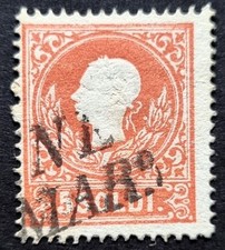 ASI Lombardo Veneto 1858 5 soldi rosso usato Sass. 25 - testine I° tipo