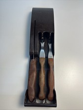 Set utensili vintage Cutco 26 27 28 manici in vero legno con supporto made in USA