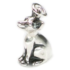 Charm Chihuahua cane argento sterling .925 x 1 chiwa cani charms
