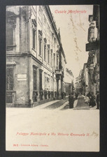 Casale Monferrato via Vittorio Emanuele II antica cartolina animata