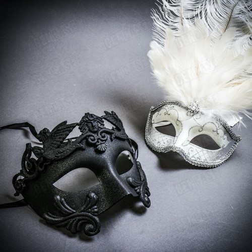 Maschera occhi mardigras nero - maschera,