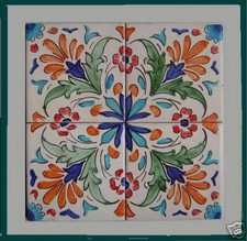 PANNELLO MDF CERAMICHE PIASTRELLE A MANO NABEUL TUNISI 