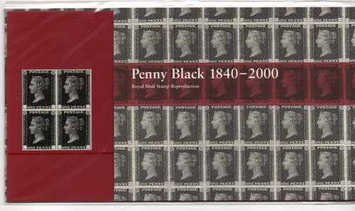 2000 royal mail penny black - penny,