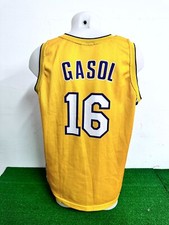 MAGLIA BASKET LAKERS GASOL NBA NO MATCH WORN SHIRT JERSEY VINTAGE CAMISETA