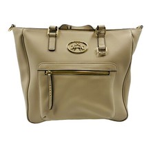 La Martina Beige Borsa A Spalla In Pelle Di Vitello 100%