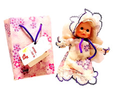 BIDI 80s El Greco GIG italy super kawaii bean doll in bag bambolina viola cute