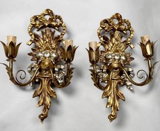 Coppia applique fiorentine in