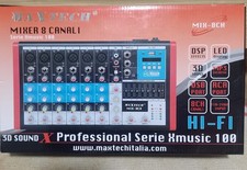 Sistema per Karaoke Con Mixer 8 canali, equalizzatore, coppia microfoni.