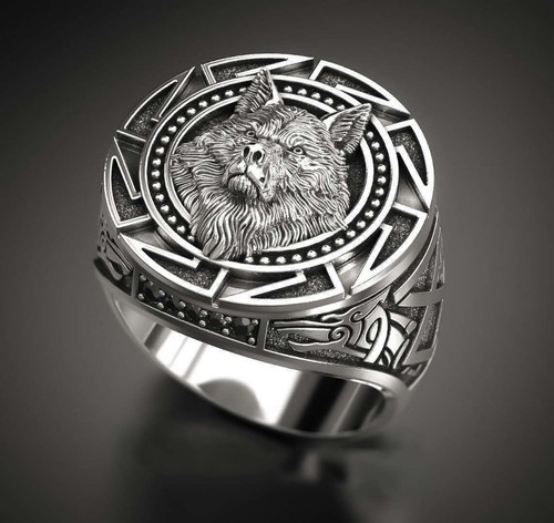 Anello uomo testa - uomo, di