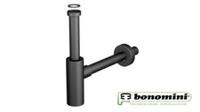 SIFONE ARREDO TONDO INOX NERO