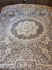 copriletto matrimoniale uncinetto lino