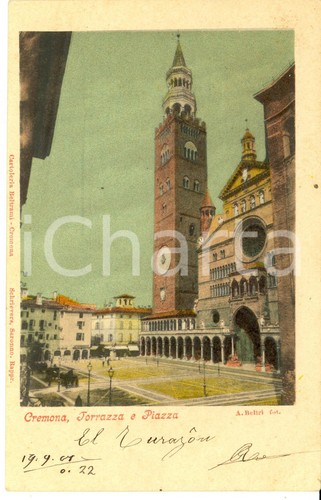 1901 cremona veduta della - cremona,