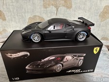 Hot Wheels Elite Ferrari 458 Italia GT2 nera black 1/18 BCK09