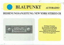 BLAUPUNKT NEW YORK AUTORADIO