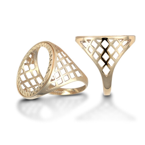 Anello con montatura mezza - anello,