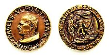 VATICANO MEDAGLIA PAPALE PAOLO VI PAULUS VI PONT . MAX. ANNO X (A.BERTI) BRONZO