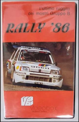 Vhs rally edizioni video - rally, '86