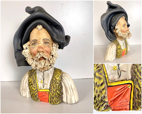 Scultura busto ceramica uomo - busto,