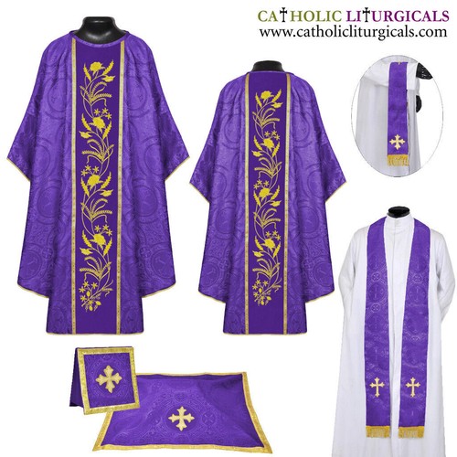 Nuovo abito gotico viola set - nuovo,