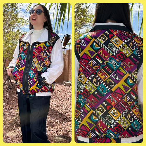 Vtg bob mackie giacca vento - vtg,