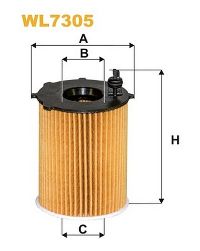 Wl7305 filtro olio - filtro, ford