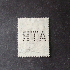 perfin-perforato  Francobollo