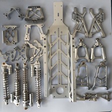 Braccio sospensione lega CNC + ammortizzatore + set testa + telaio per HPI Rovan baja 5b 5t