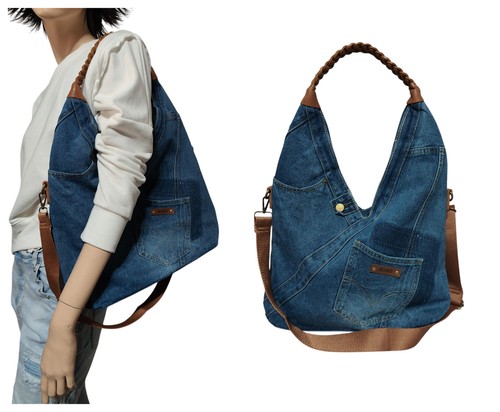 Borsa jeans elegante dal - , look