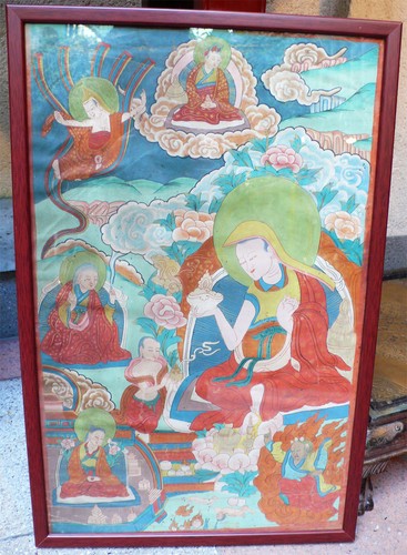 Antica thangka tibet 19e - antica,